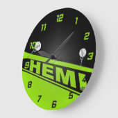  426 Hemi Design Clock green Grote Klok (Hoek)