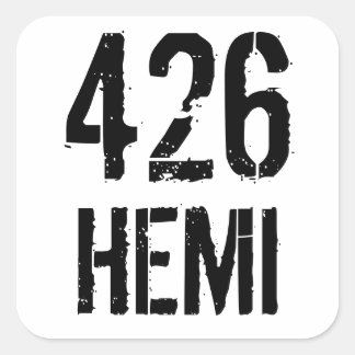 426 HEMI VIERKANTE STICKER