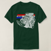 426 V8-motor met aanloop T-shirt (Design voorkant)