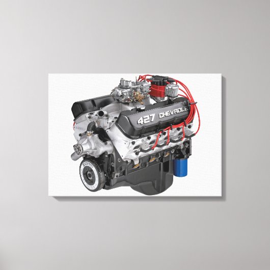 427 Chevy Big Block Engine Canvas Afdruk (Voorkant)