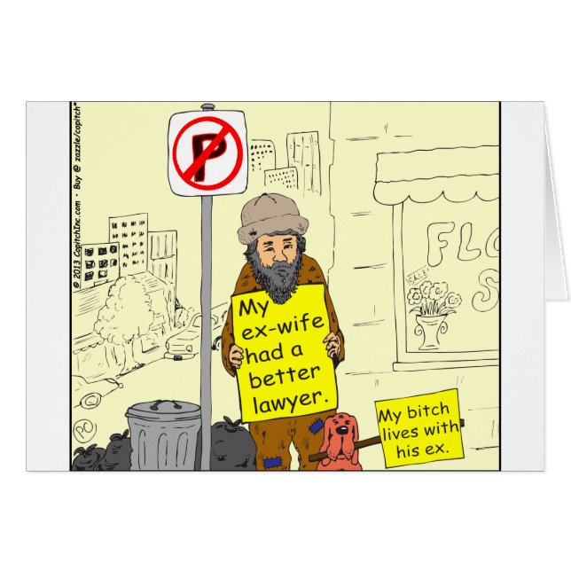 427 ex vrouw betere advocaat Cartoon (Voorkant Horizontaal)