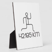 42,195 km marathonafstand fotoplaat (Zijkant)