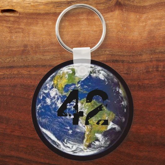 42 - Aarde Sleutelhanger (Voorkant)