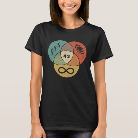 42 Answer To Life The Universe And Everything Geek T-shirt (Voorkant)