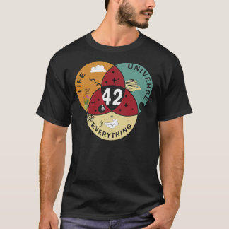42 Answer to Life Universe and Everything Funny Vi T-shirt