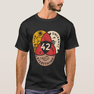 42 Antwoord op het leven universum en alles wetens T-shirt