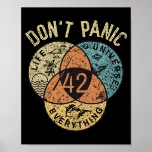 42 Antwoord Op Leven Het Universum En Alles Niet Poster