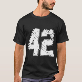 #42 Baseball Jersey Nummer 42 Retro T-shirt