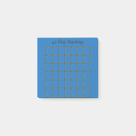 42-daagse Tracker Blue Sticky Notes