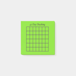 42 dagen Tracker Groene Sticky Notes
