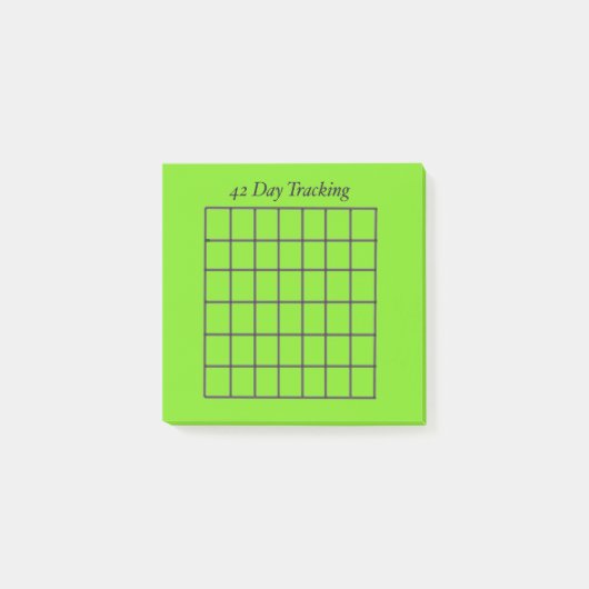 42 dagen Tracker Groene Sticky Notes (Voorkant)