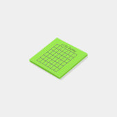 42 dagen Tracker Groene Sticky Notes (Schuin)