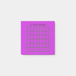 42 dagen Tracker Paarse plaknotities Post-it® Notes