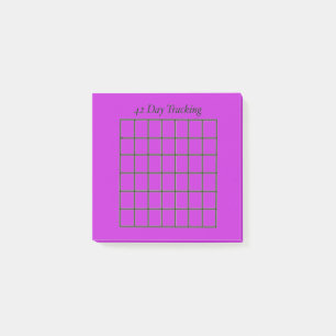 42 dagen Tracker Paarse plaknotities Post-it® Notes
