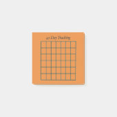 42 dagen Tracker Sinaasappel Sticky Notes (Voorkant)