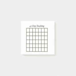 42 dagen Tracker Witte Sticky Notes