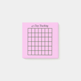 42 dagen Tracking roze plakbiljetten Post-it® Notes
