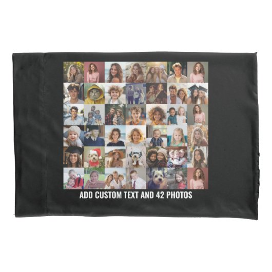 42 Fotocollage - 7 over 6 foto's in het raster Kussensloop (Voorkant)