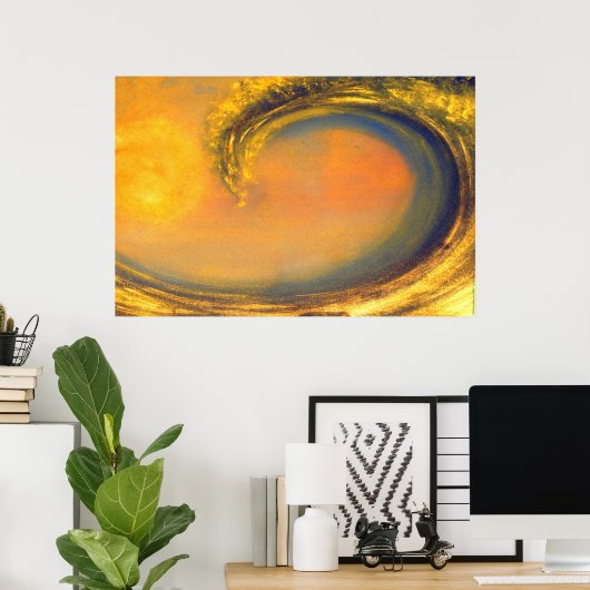 42. Golden Wave Poster (Thuiskantoor)