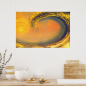 42. Golden Wave Poster (Keuken)
