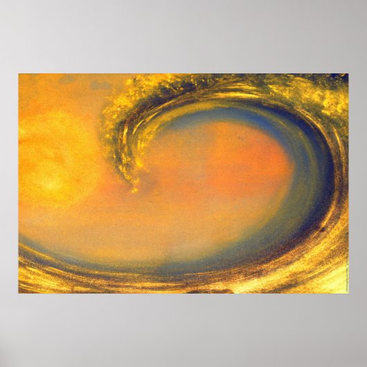 42. Golden Wave Poster (Voorkant)