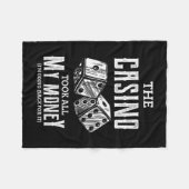 42.grappig Het casino nam al mijn geld over Poker  Fleece Deken (Voorkant (Horizontaal))