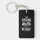 42.grappig Het casino nam al mijn geld over Poker  Sleutelhanger (Voorkant)