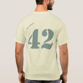42: Het antwoord op alles-T-shirt T-shirt (Achterkant)