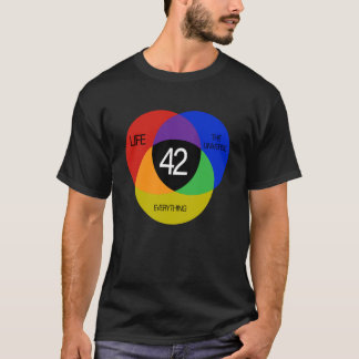 42 Het antwoord op het leven in het universum en a T-shirt