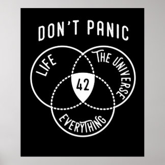 42 Het antwoord op het leven in universum en Alles Poster