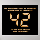 42 Het antwoord Poster (Voorkant)