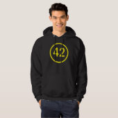 42 in een cirkel hoodie (Voorkant volledig)