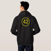 42 in een cirkel hoodie (Achterkant volledig)