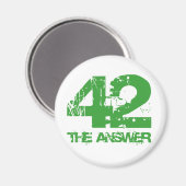 42 is de antwoordmagneet magneet (Voorkant / Achterkant)