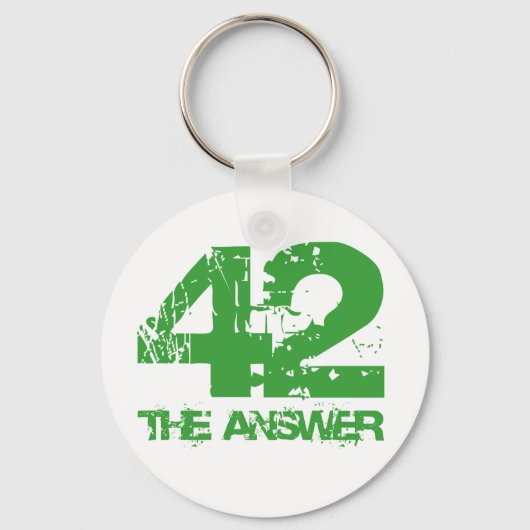 42 is de Sleutelhanger Antwoord (Voorkant)