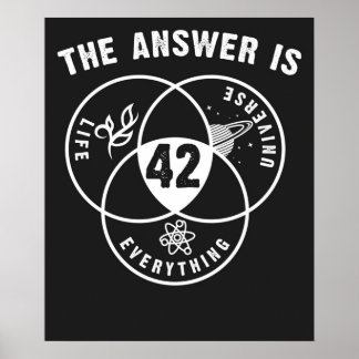 42 is het antwoord poster