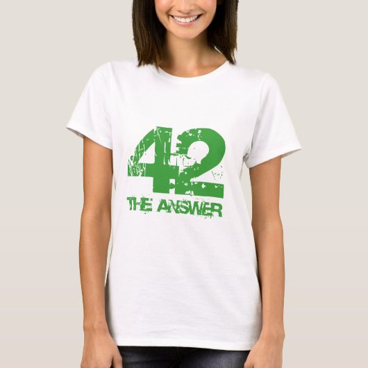 42 is het antwoord T-shirt (Voorkant)