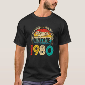 42 jaar Old Bday  1980 Limited Edition 42nd T-shirt