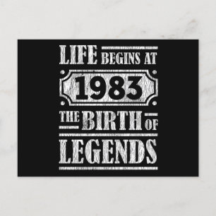 42 Jaar Oud 1983 Geboorte Van Een Legende 42ste Ve Briefkaart