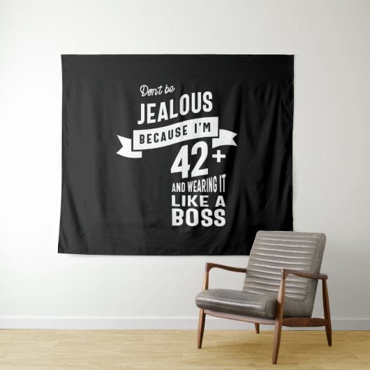 42 Jaar oud - 42e verjaardag Grappig Cadeau Wandkleed (In Situ (horizontaal))