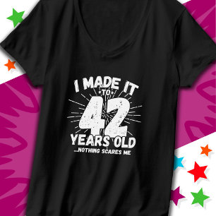 42 Jaar Oud Sarcastisch Meme Grappig 42e Verjaarda T-shirt