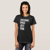 42 jaar oude 42e verjaardag Geweldige sinds juli 1 T-shirt (Voorkant volledig)
