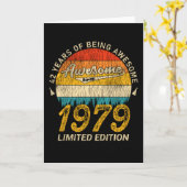 42 jaar oude Bday 1979 Geweldige sinds 42e verjaar Kaart (Gele Bloem)
