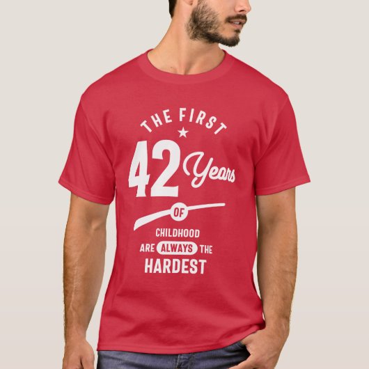42 jaar oude cadeau | 42e verjaardag Cadeauideeën T-shirt (Voorkant)