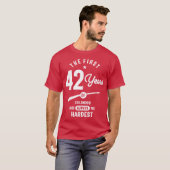 42 jaar oude cadeau | 42e verjaardag Cadeauideeën T-shirt (Voorkant volledig)