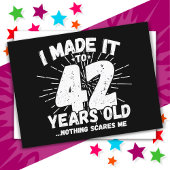 42 Jaar Oude Sarcastische Meme Leuk 42ste Verjaard Briefkaart
