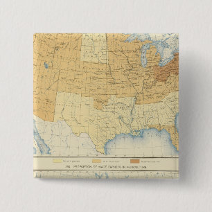 42 Loonwerkers, industrie, landbouw Vierkante Button 5,1 Cm