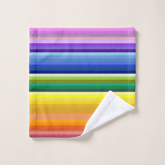 42 Strepen Rainbow Spectrum Bad Handdoek (Wasdoekje)