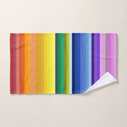42 Strepen Rainbow Spectrum Bad Handdoek (Handdoek)