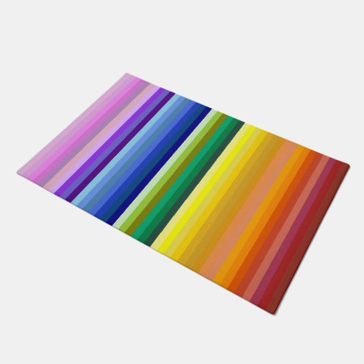 42 Strepen Rainbow Spectrum Deurmat (Schuin)